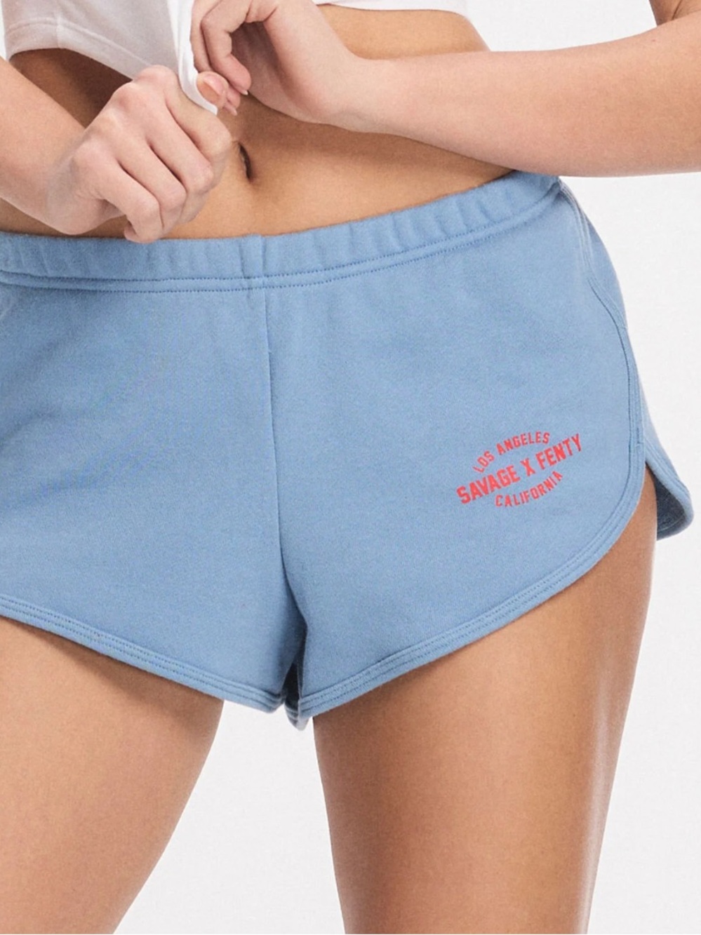 Savage X Fenty Light Blue Dolphin Shorts